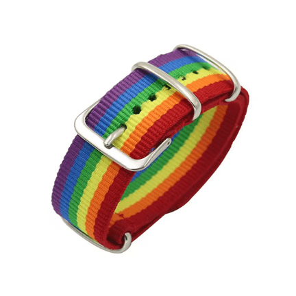 Rainbow Nylon Bracelet - Ziya Blue