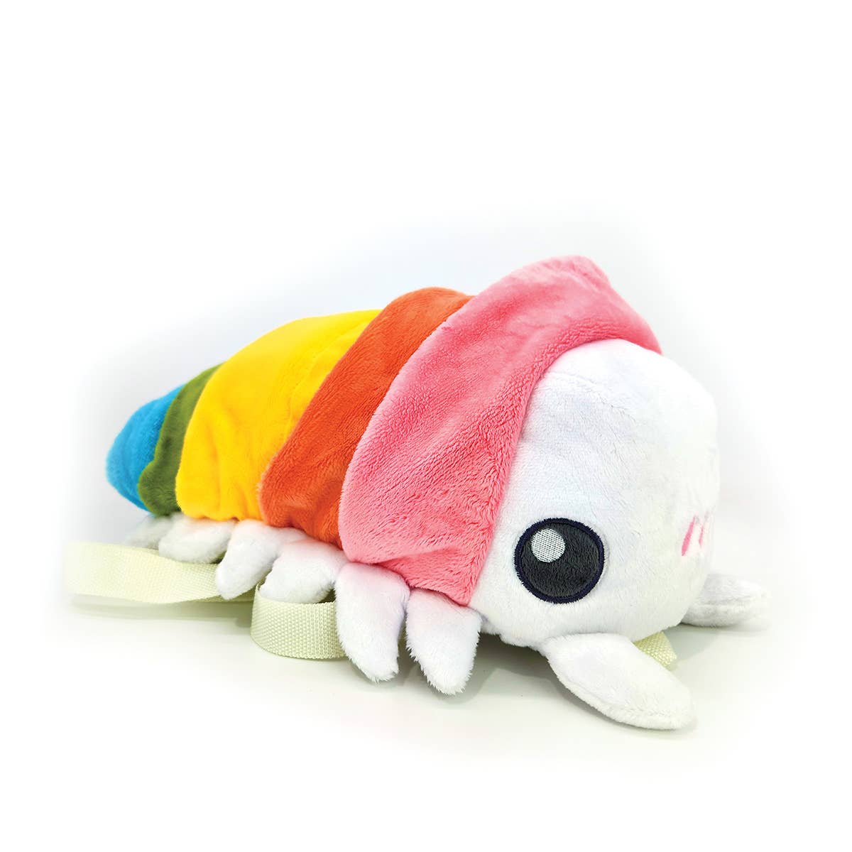 Rainbow Roly Poly Plush Backpack - Ziya Blue
