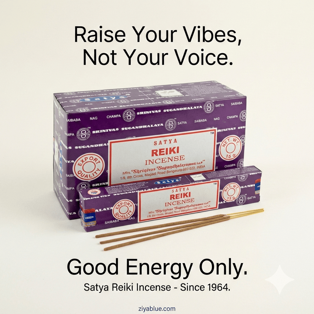 Reiki Incense Sticks (15 g) 🌟✨ - Ziya Blue
