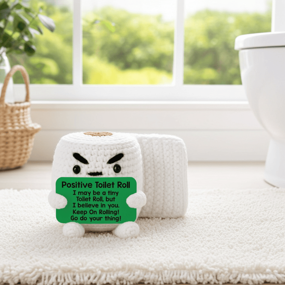 Roll with It: Positive Vibes Crochet Toilet Roll! 🎉🧻 - Ziya Blue