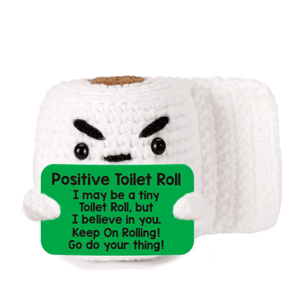 Roll with It: Positive Vibes Crochet Toilet Roll! 🎉🧻 - Ziya Blue