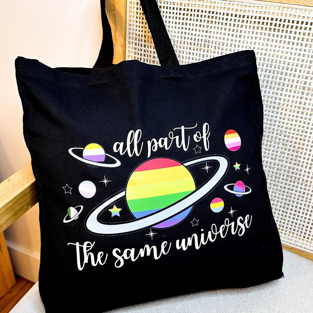 Same Universe Canvas Tote - Ziya Blue