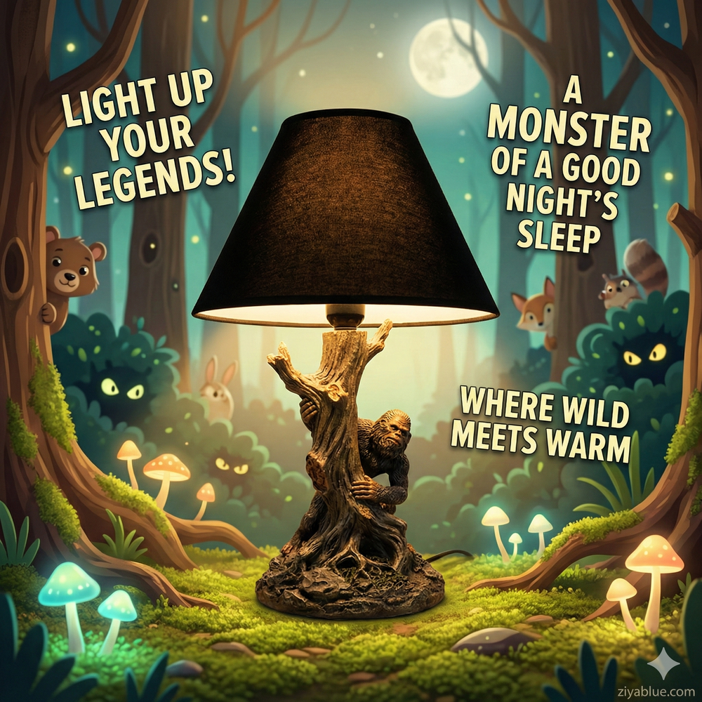 Sasquatch Bigfoot Desk Lamp – The "Hide - and - Seek" World Champion of Lighting - Ziya Blue