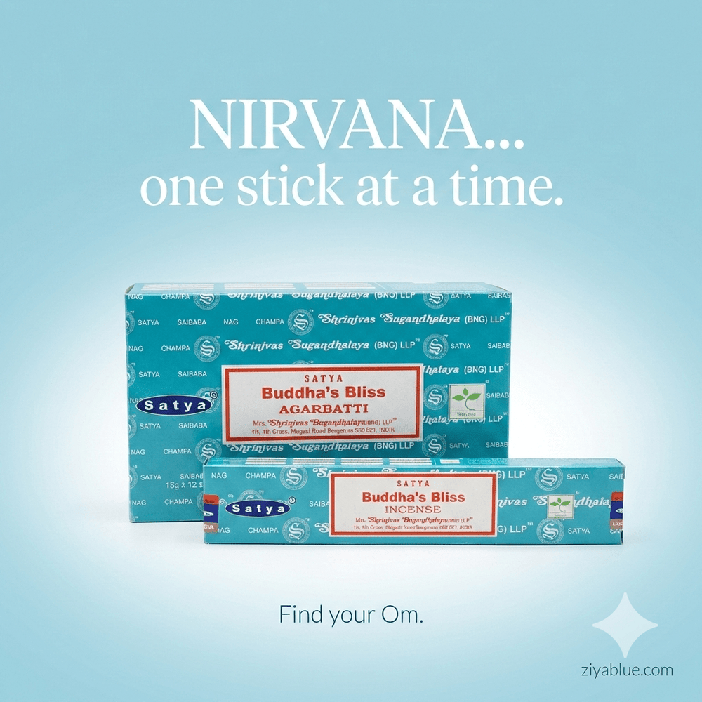 Satya Buddha's Bliss Incense (15g) | Enlightenment & Serenity Nag Champa 🧘‍♂️✨ - Ziya Blue