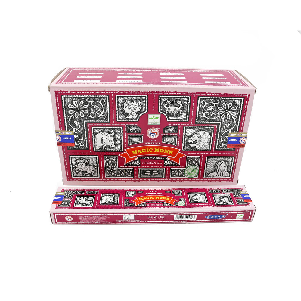 Satya - Super Hit Magic Monk Incense Sticks (15 g.) - Ziya Blue