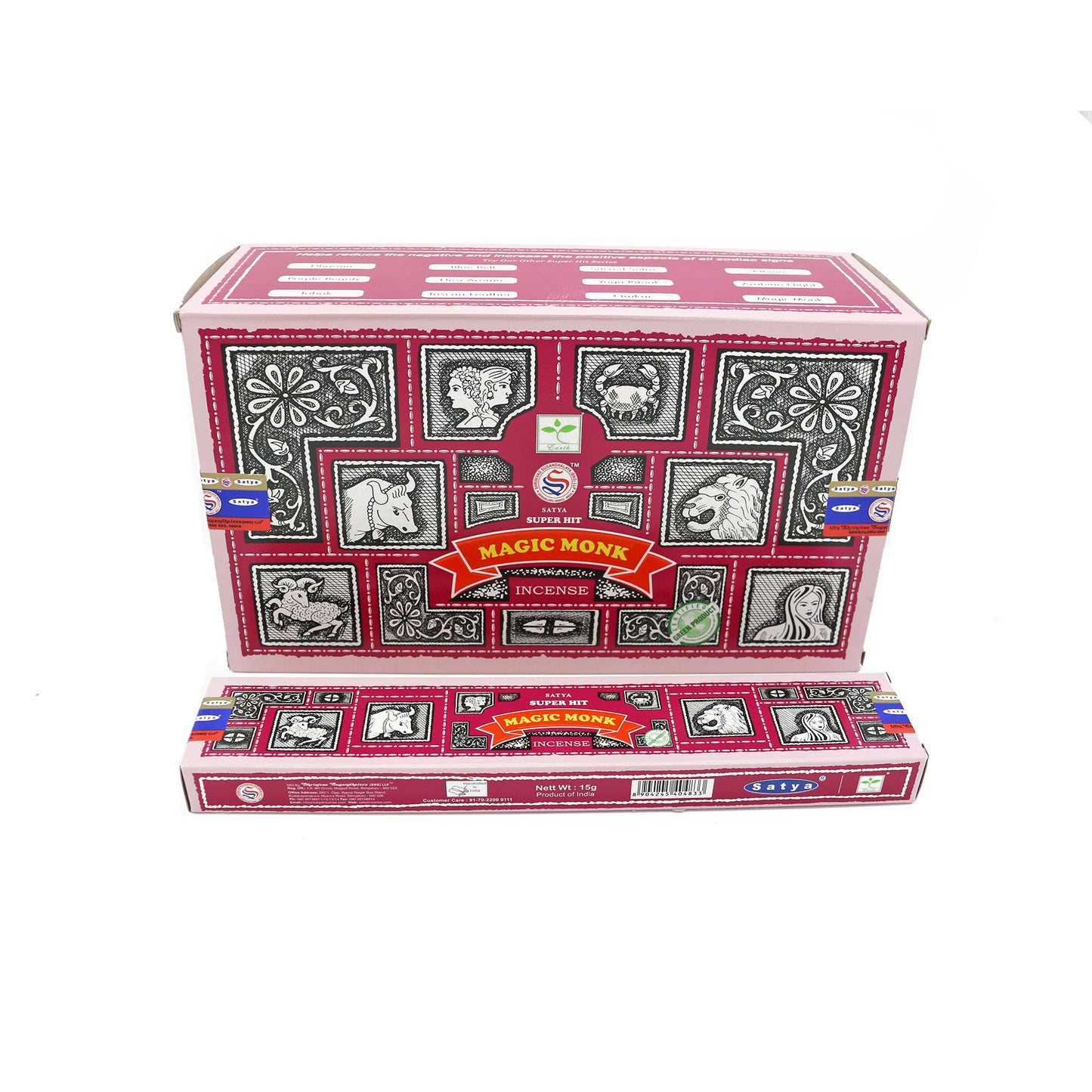 Satya - Super Hit Magic Monk Incense Sticks (15 g.) - Ziya Blue