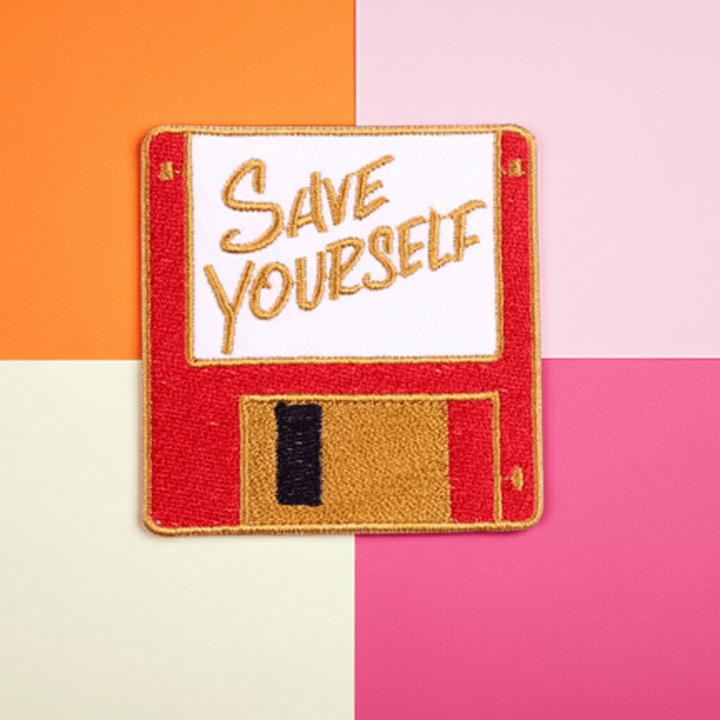 Save Yourself Floppy Disk Patch - Ziya Blue