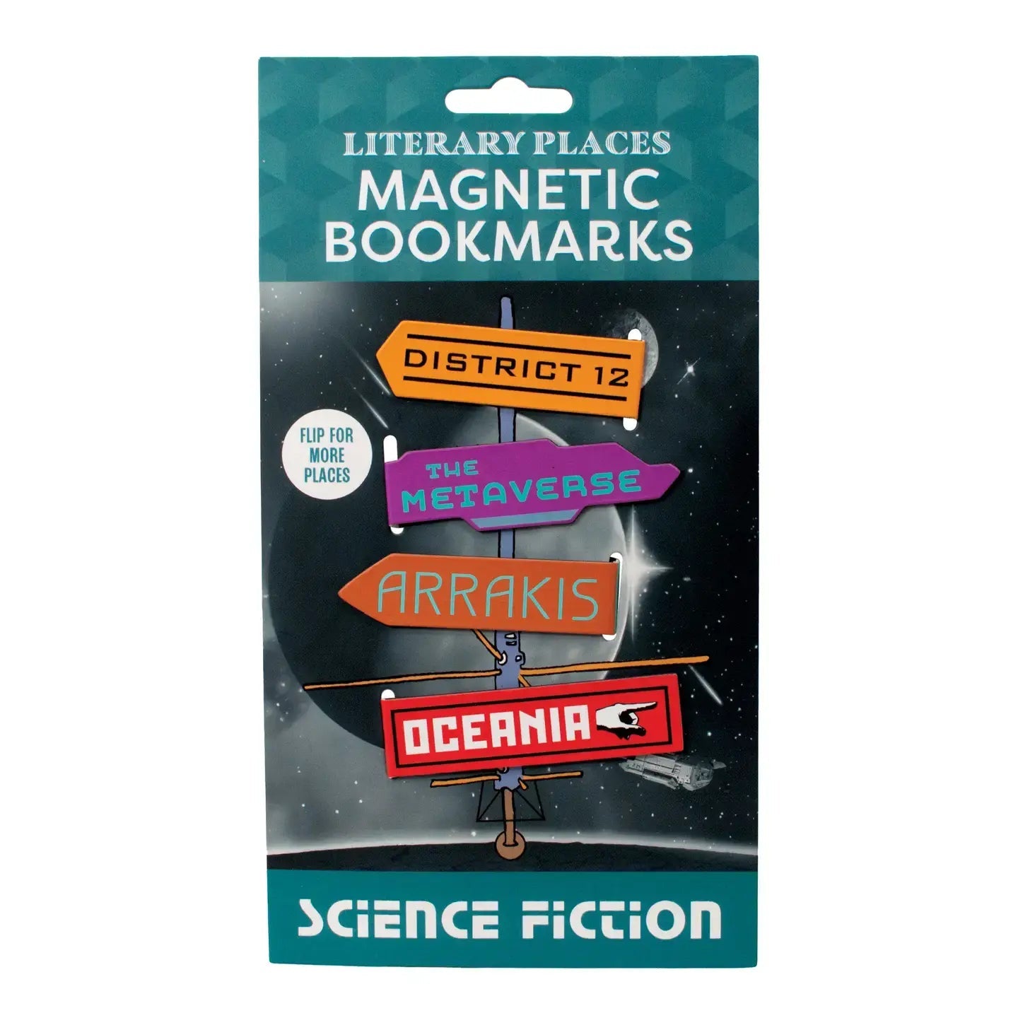 Sci - Fi Magnetic Bookmark Set - Ziya Blue