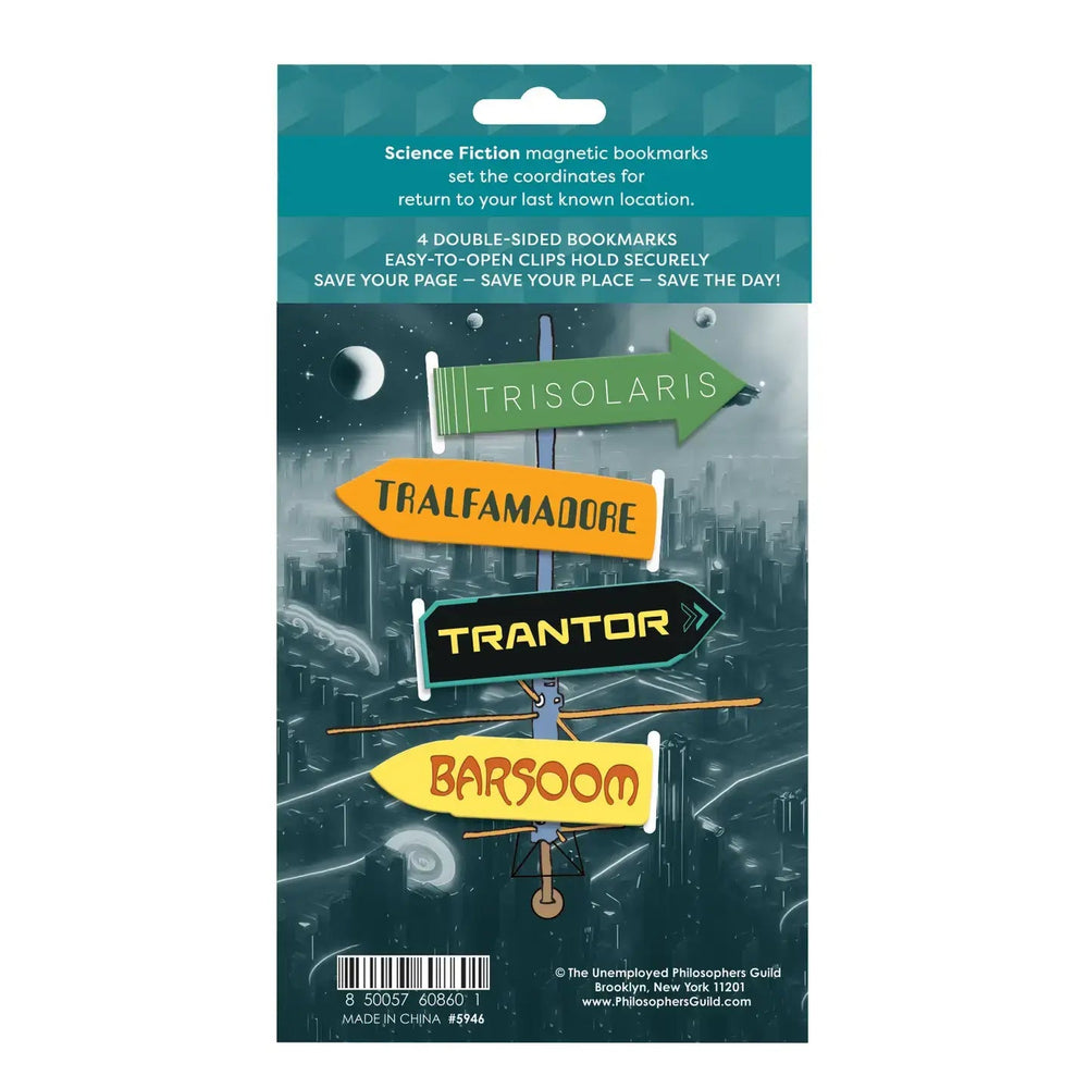 Sci - Fi Magnetic Bookmark Set - Ziya Blue