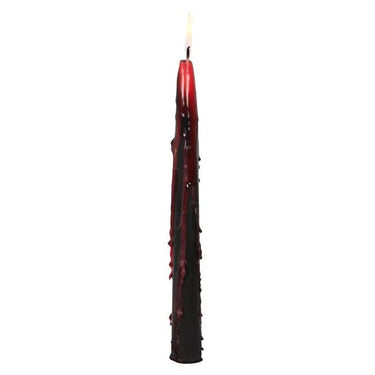 Set of 8 Gothic Vampire Blood Taper Candles - Ziya Blue