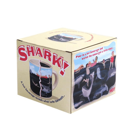 Shark! Heat - Changing Coffee Mug - Ziya Blue