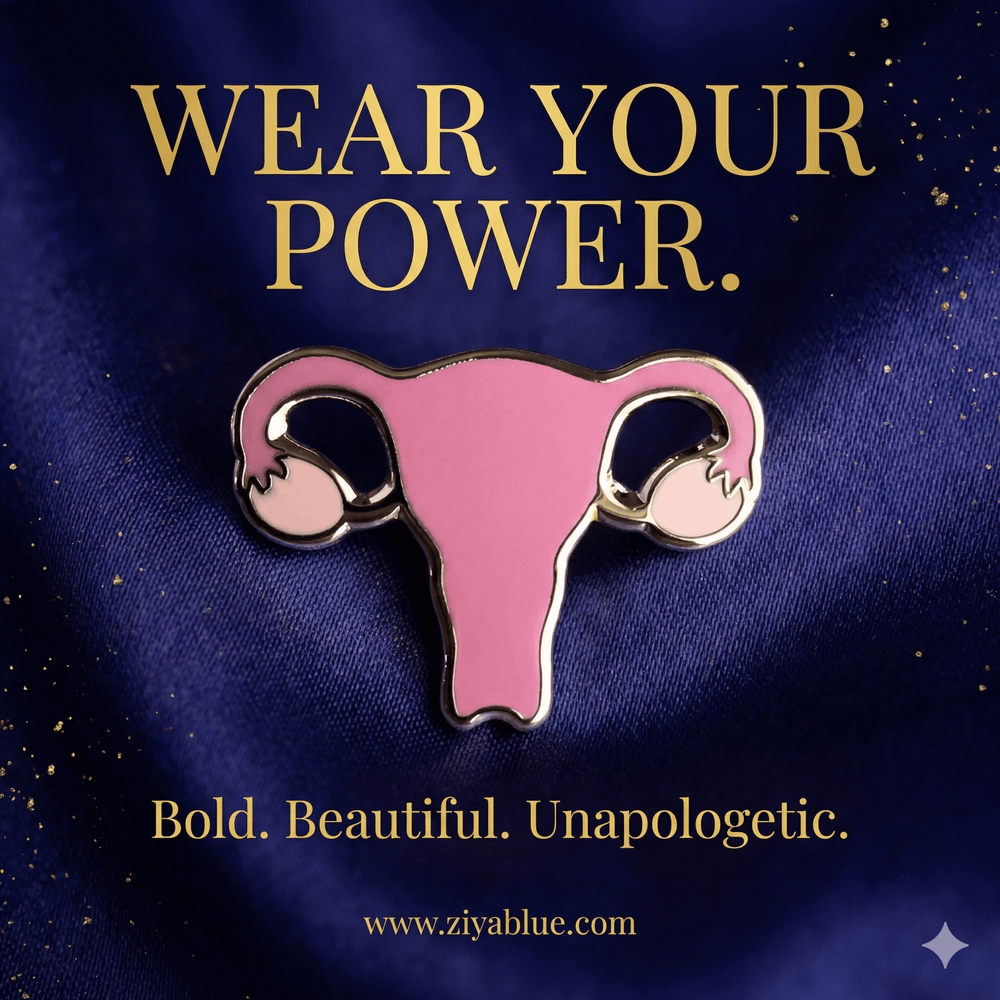Sisterhood of the Wandering Uterus Pin | The "Hysteria" History Badge - Ziya Blue