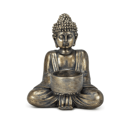 Sitting Buddha Tealight Holder 🕉️🕯️ - Ziya Blue