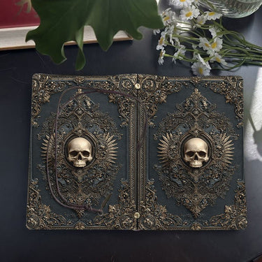 Skull Decorative Journal - Ziya Blue