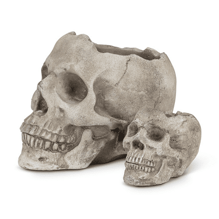 Skull Planter/Tealight holder 3" - Ziya Blue