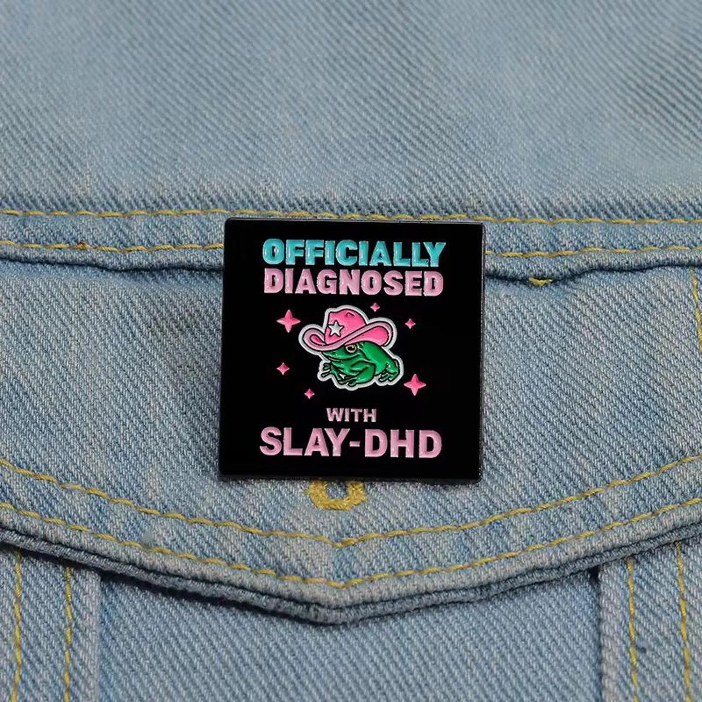 Slay - DHD Frog Pin - Ziya Blue