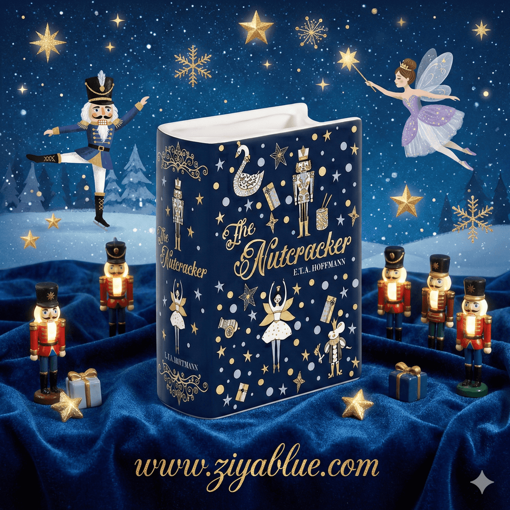 Small Book Vase - The Nutcracker - Ziya Blue