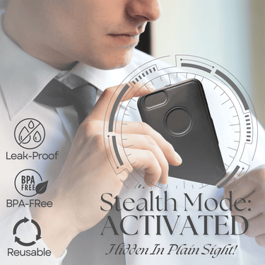 Smart Phone Flask With Funnel 4 oz - Ziya Blue