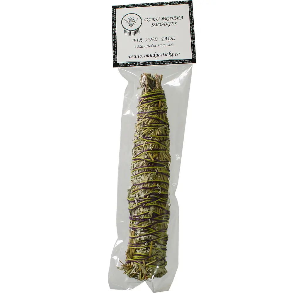 Smudging Stick - Canadian Fir & Sage 7" - Ziya Blue