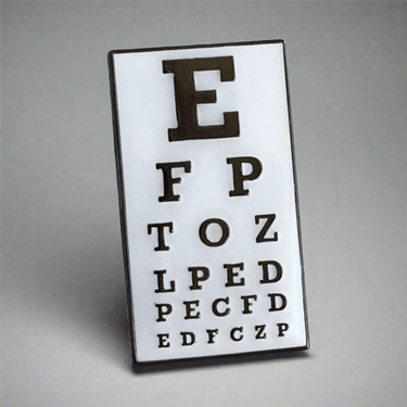 Snellen Ophthalmology Pin - Ziya Blue
