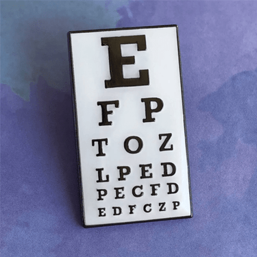 Snellen Ophthalmology Pin - Ziya Blue