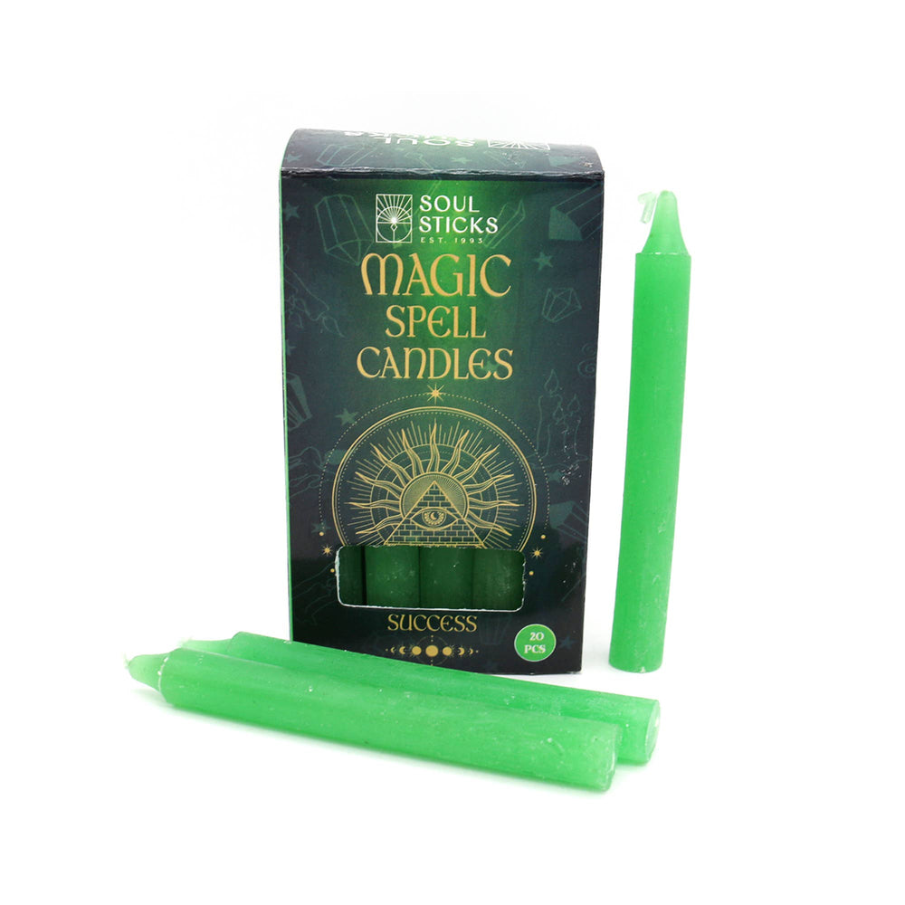 Soul Sticks - Magic Spell Candles: Success (20) - Ziya Blue