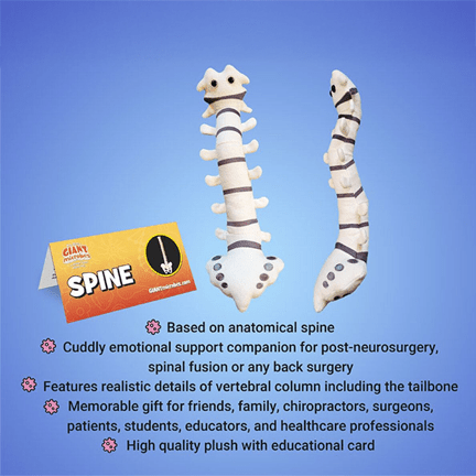 Spine Plush - Ziya Blue