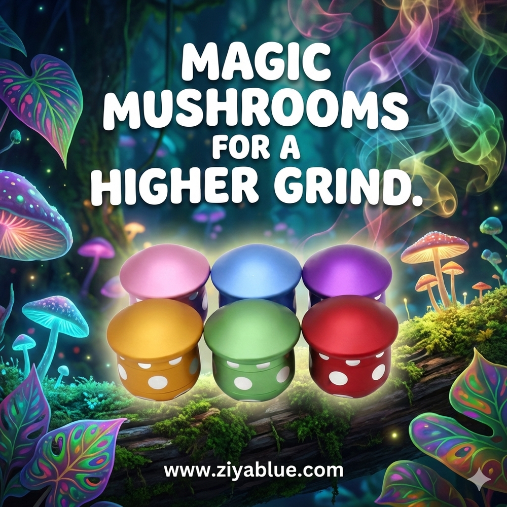 Spotted Mushroom Grinder - Ziya Blue
