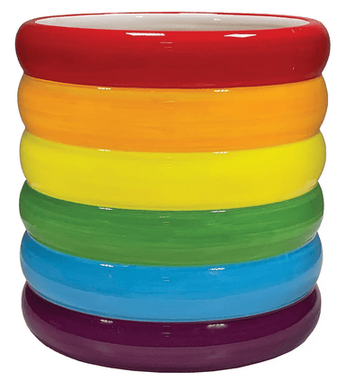 Stacked Rainbow Planter - Ziya Blue