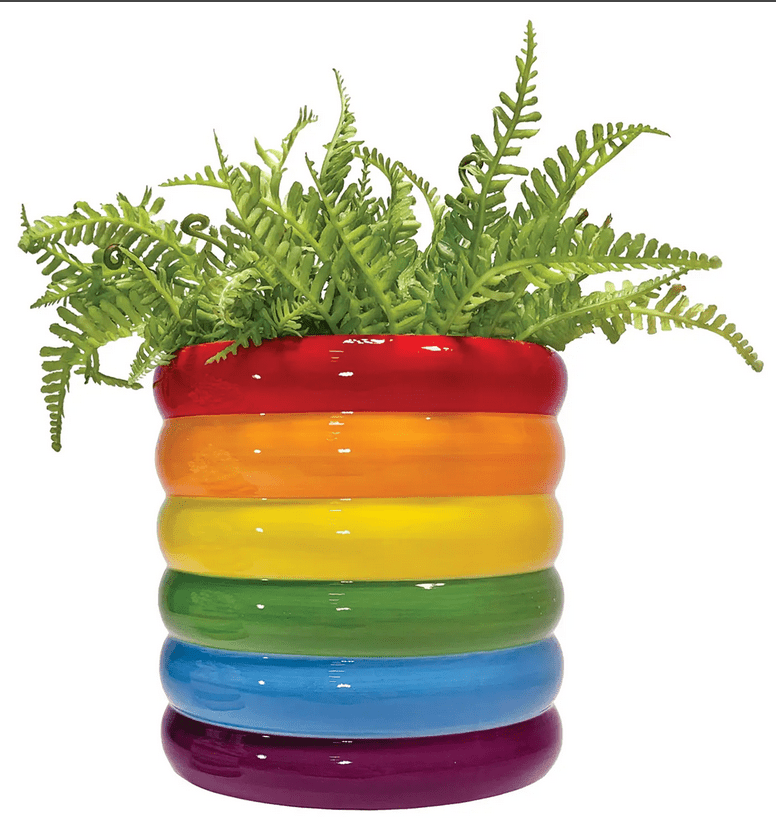 Stacked Rainbow Planter - Ziya Blue