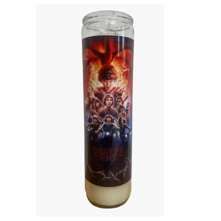 Stranger Things Devotional Prayer Saint Candle 🕯️🔮 - Ziya Blue