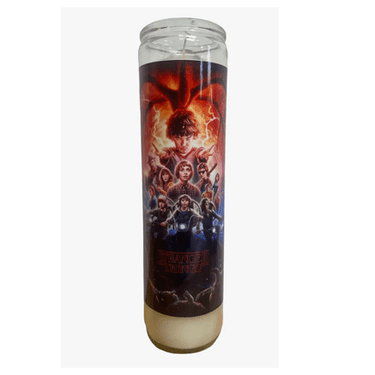 Stranger Things Devotional Prayer Saint Candle 🕯️🔮 - Ziya Blue