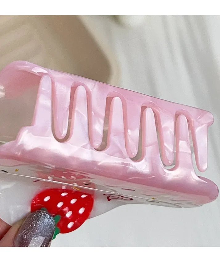 Strawberry Cake Hair Claw - Ziya Blue