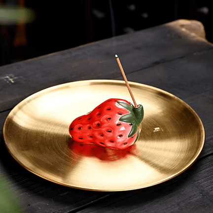 Strawberry Incense Holder - Ziya Blue