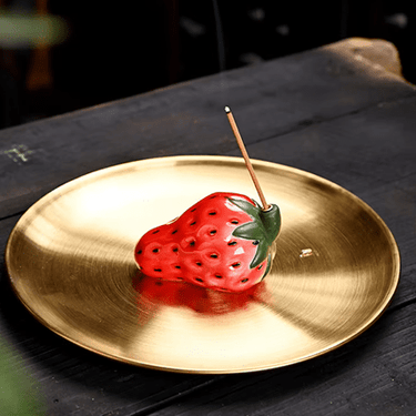 Strawberry Incense Holder - Ziya Blue