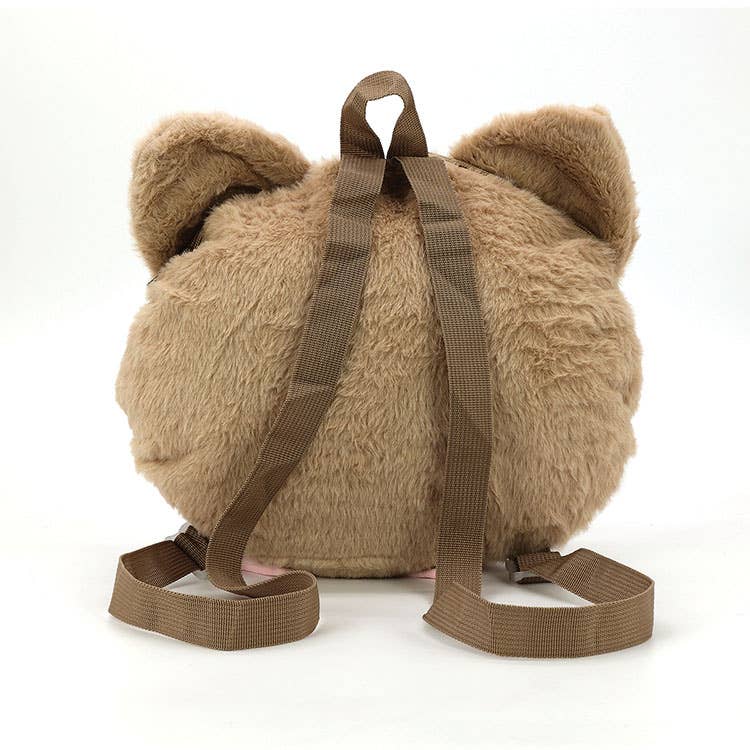 Strawberry Kitty Plushy Backpack - Ziya Blue