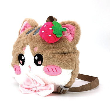 Strawberry Kitty Plushy Backpack - Ziya Blue