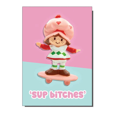 Strawberry Shortcake Greetings Card - Ziya Blue