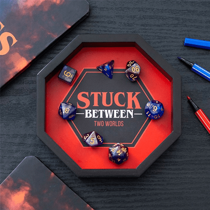 Stuck Between Two Worlds Dice Tray - Ziya Blue