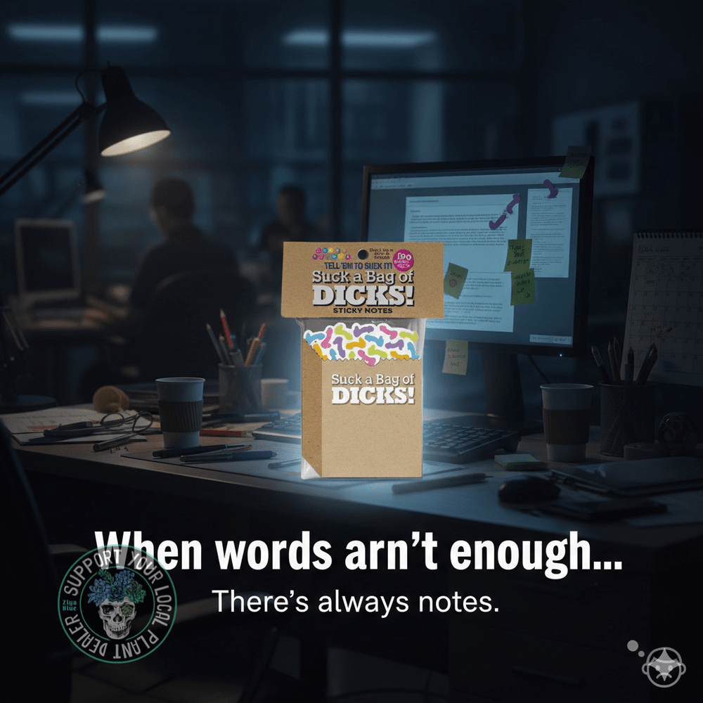 Suck a Bag of Dicks Sticky Notes 📓😂 - Ziya Blue