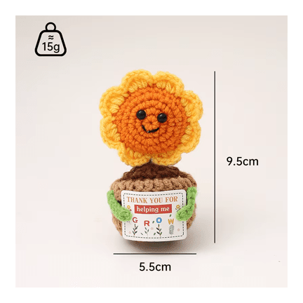 Sunflower Crochet Helping Me Grow - Ziya Blue