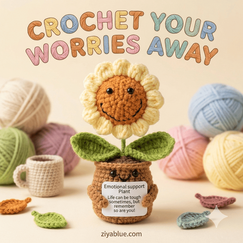 Sunshine in Crochet: Your Happy Companion! 🌻✨ - Ziya Blue