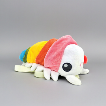 Rainbow Roly Poly Plush Backpack