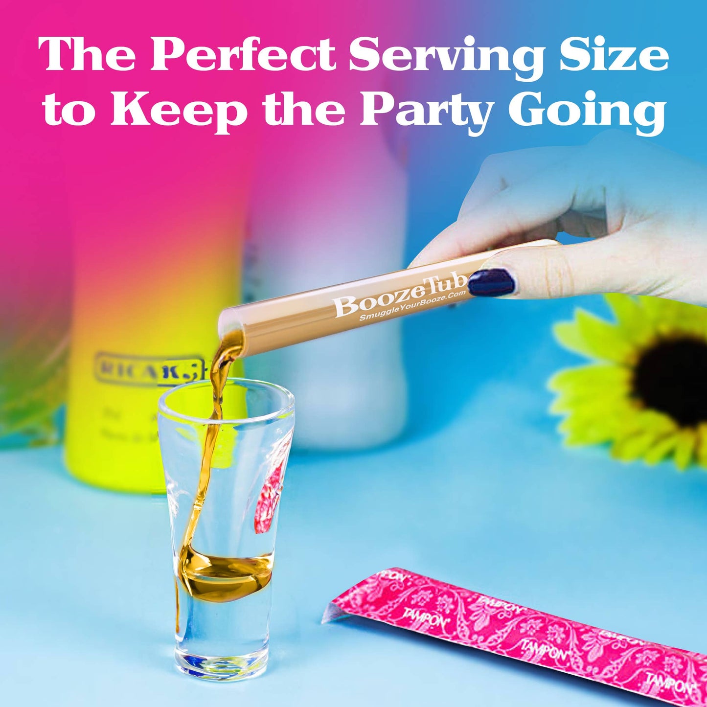 Tampon Flasks: 5 Booze Tubes & Resealable Wraps! - Ziya Blue