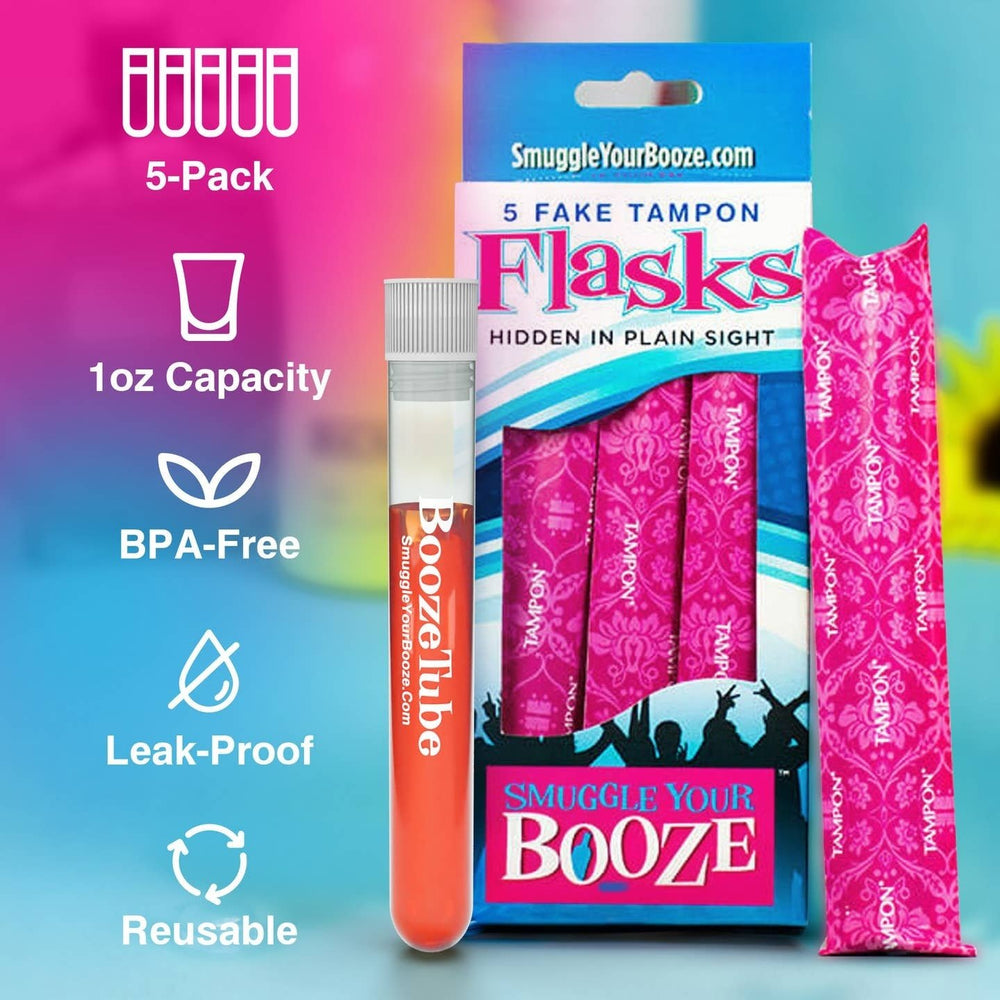 Tampon Flasks - Pack of 5 - Ziya Blue