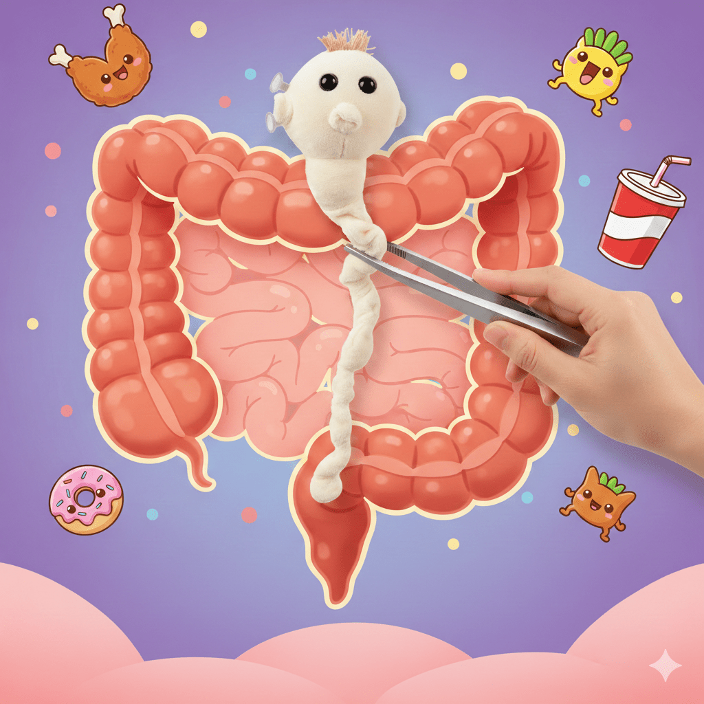 Tapeworm Plush - Ziya Blue