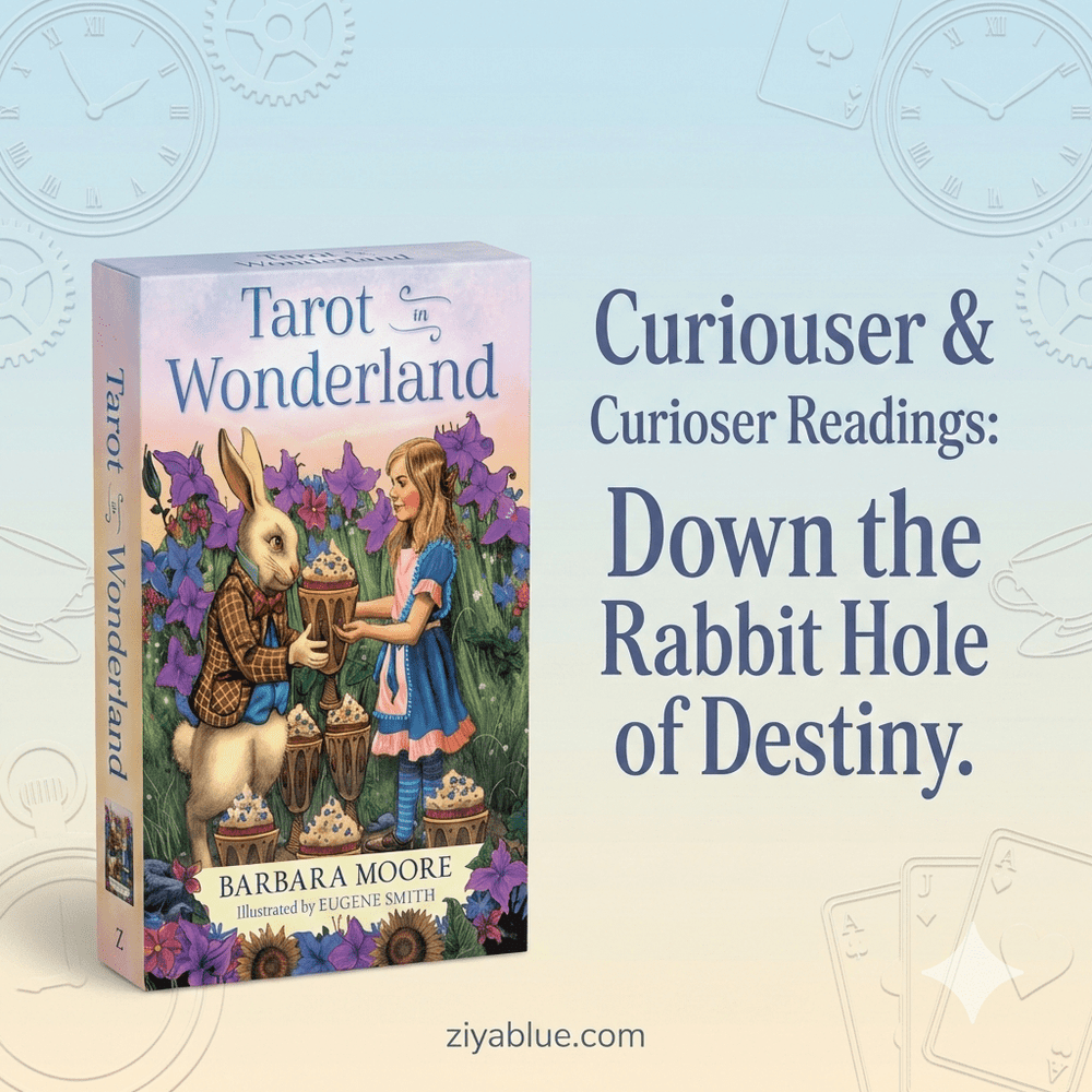 Tarot in Wonderland Deck by Barbara Moore - Ziya Blue