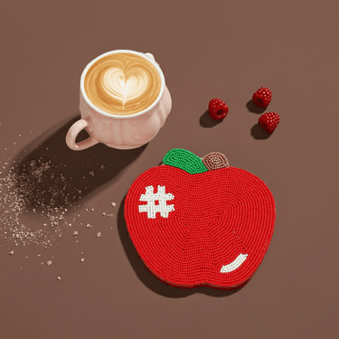 Teacher Beaded Coaster - Ziya Blue