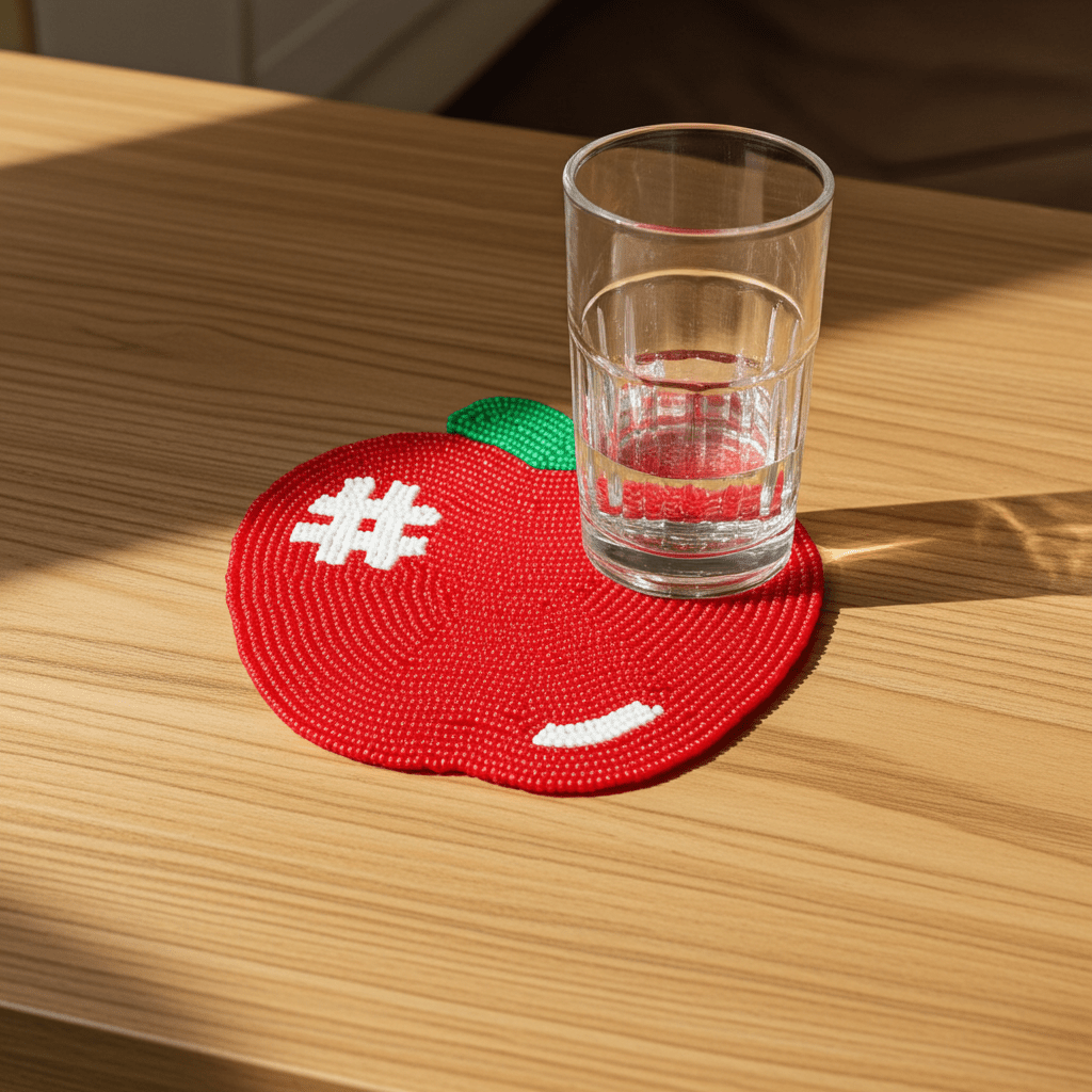 Teacher Beaded Coaster - Ziya Blue