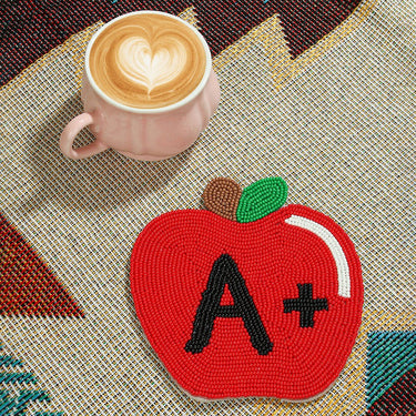 Teacher Beaded Coaster - Ziya Blue